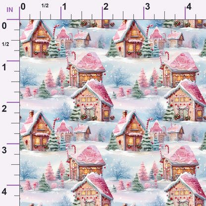 Rosy Noel Pattern 5 Minky Fabric