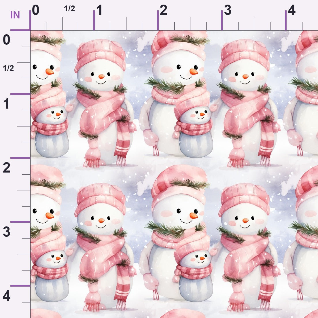 Rosy Noel Pattern 7 Minky Fabric