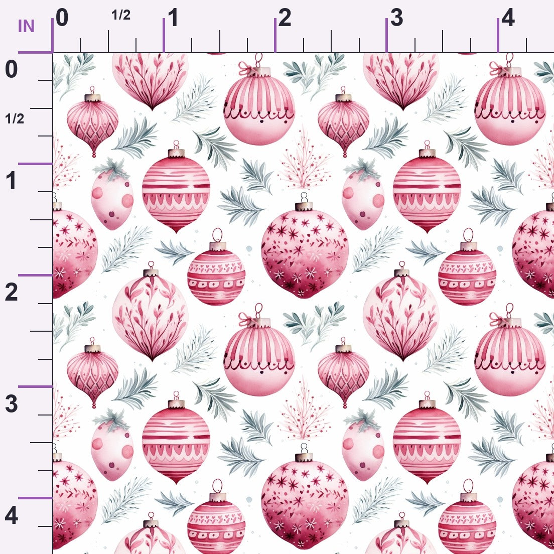 Rosy Noel Pattern 9 Minky Fabric
