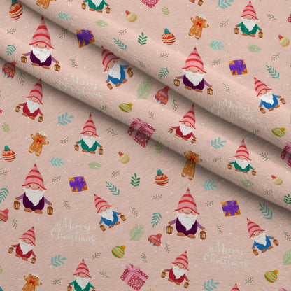 Rosy Yuletide Pattern 1 Minky Fabric