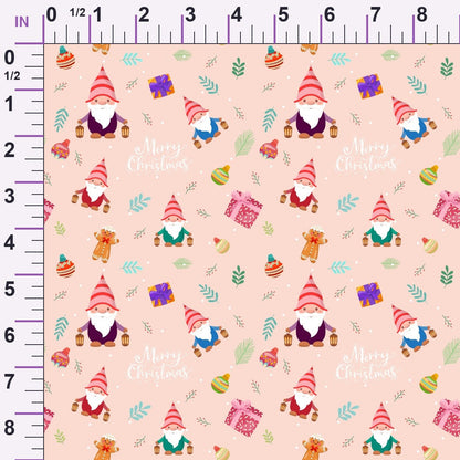 Rosy Yuletide Pattern 1 Minky Fabric
