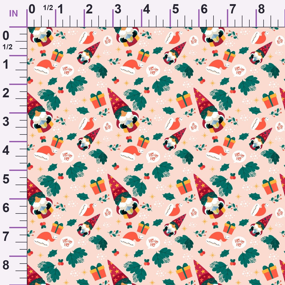 Rosy Yuletide Pattern 11 Minky Fabric
