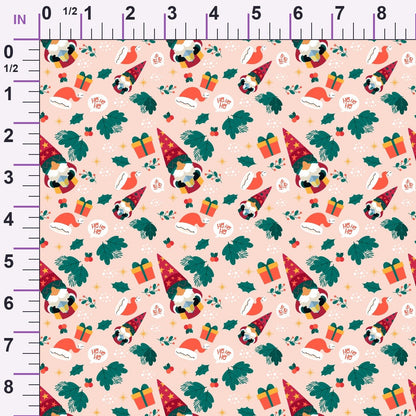 Rosy Yuletide Pattern 11 Minky Fabric