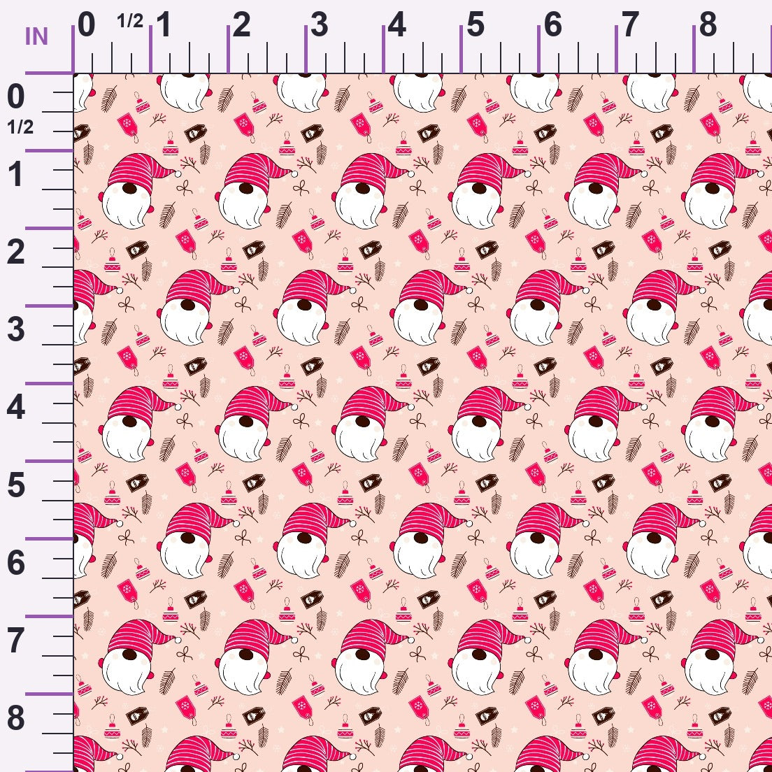 Rosy Yuletide Pattern 13 Minky Fabric