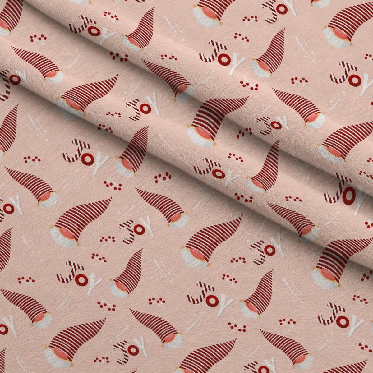 Rosy Yuletide Pattern 14 Minky Fabric