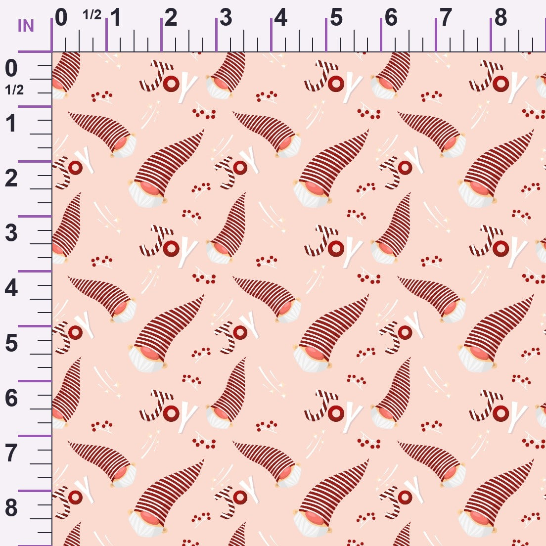 Rosy Yuletide Pattern 14 Minky Fabric