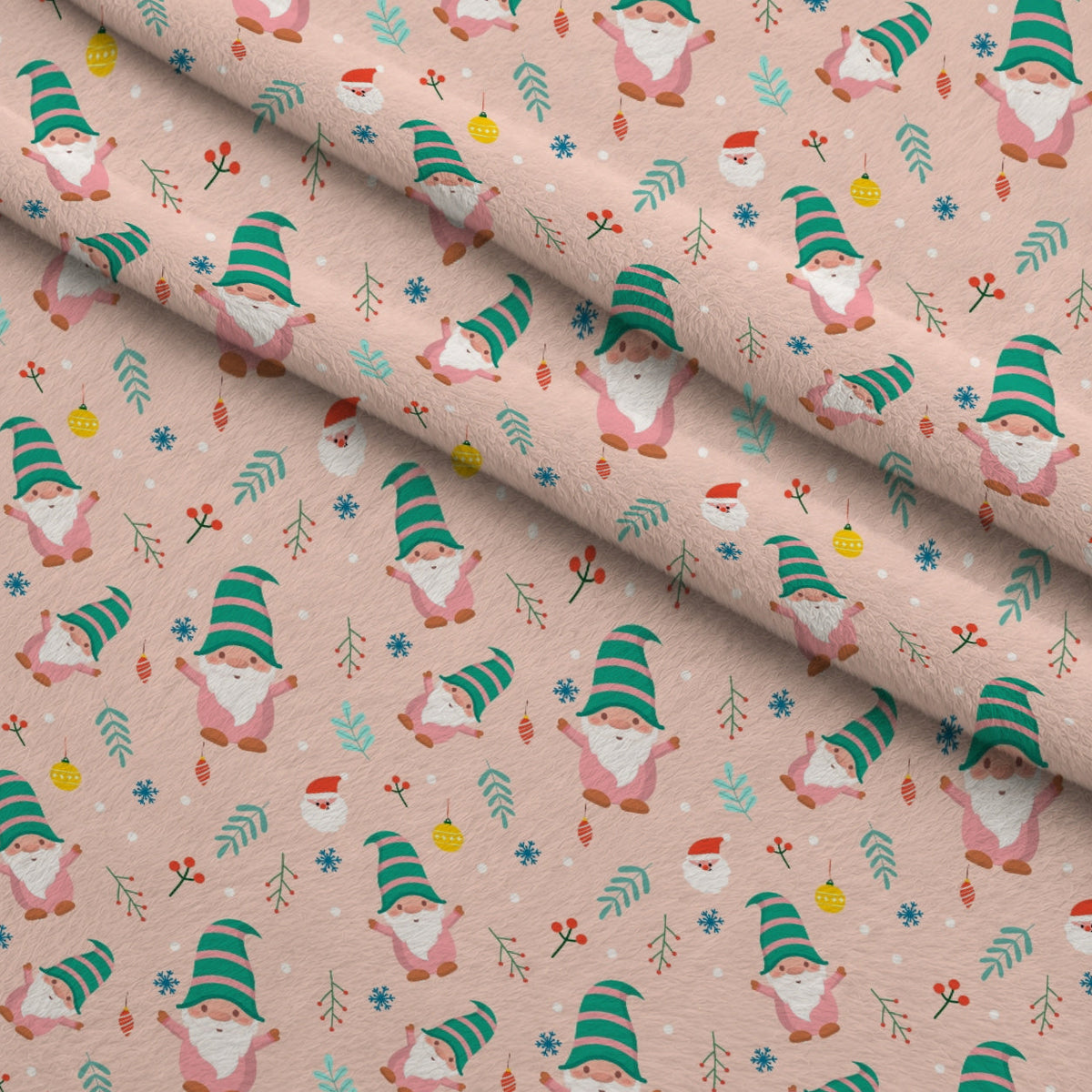 Rosy Yuletide Pattern 16 Minky Fabric