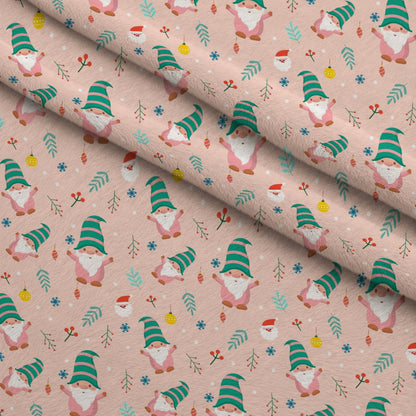 Rosy Yuletide Pattern 16 Minky Fabric