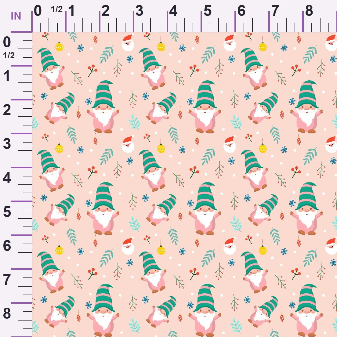 Rosy Yuletide Pattern 16 Minky Fabric