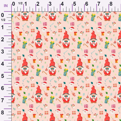 Rosy Yuletide Pattern 2 Minky Fabric