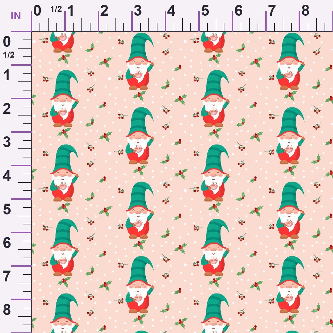 Rosy Yuletide Pattern 3 Minky Fabric