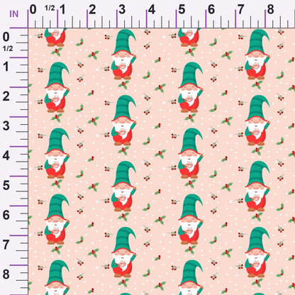 Rosy Yuletide Pattern 3 Minky Fabric