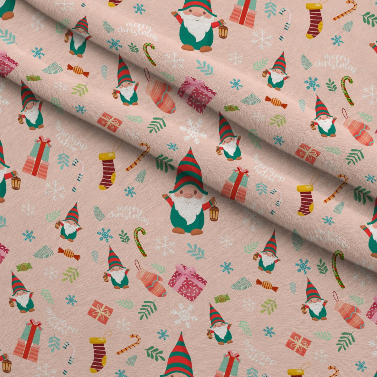 Rosy Yuletide Pattern 5 Minky Fabric