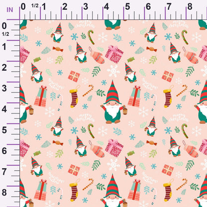Rosy Yuletide Pattern 5 Minky Fabric