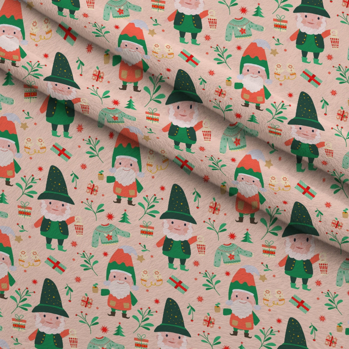 Rosy Yuletide Pattern 7 Minky Fabric