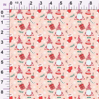 Rosy Yuletide Pattern 8 Minky Fabric