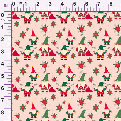 Rosy Yuletide Pattern 9 Minky Fabric