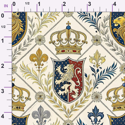 Royal Crest Pattern 1 Minky Fabric