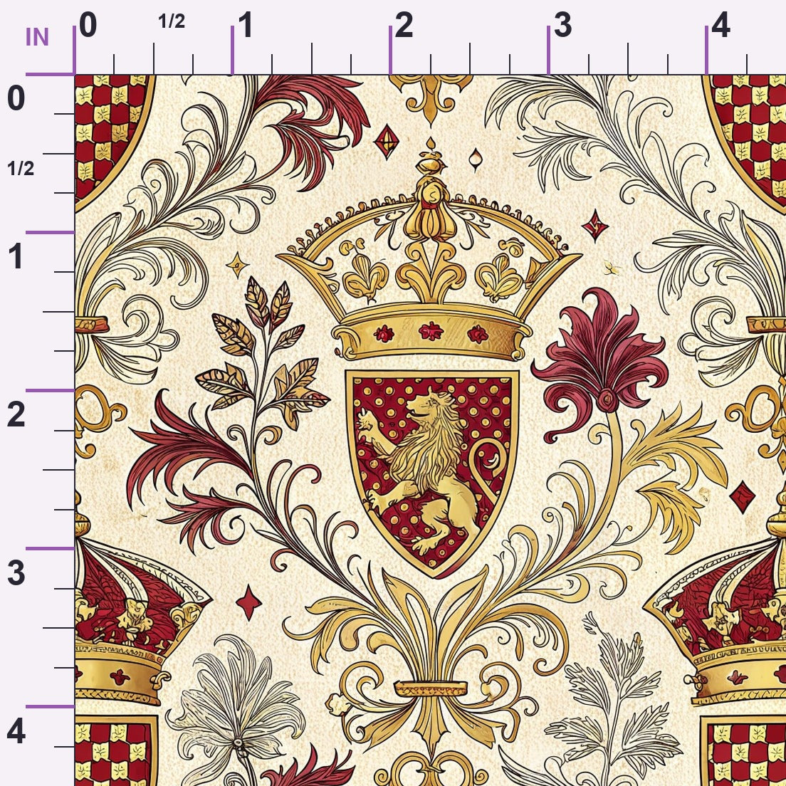 Royal Crest Pattern 10 Minky Fabric