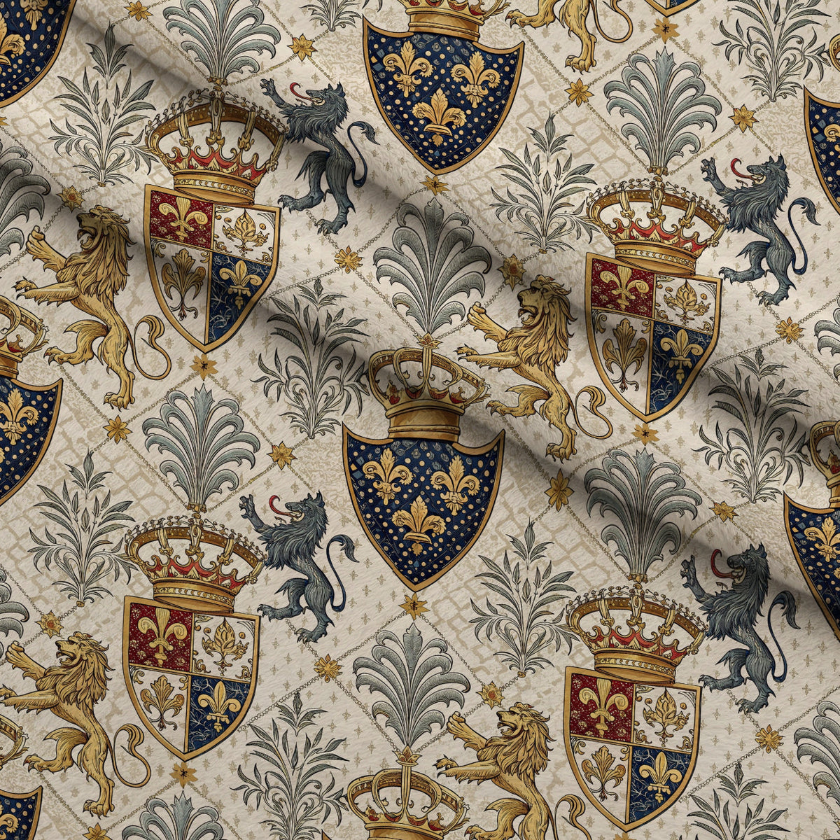 Royal Crest Pattern 2 Minky Fabric