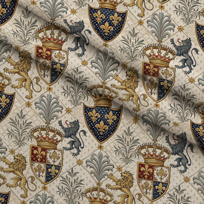 Royal Crest Pattern 2 Minky Fabric