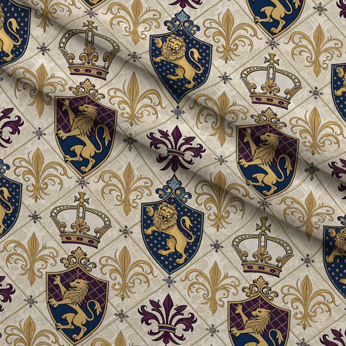 Royal Crest Pattern 3 Minky Fabric