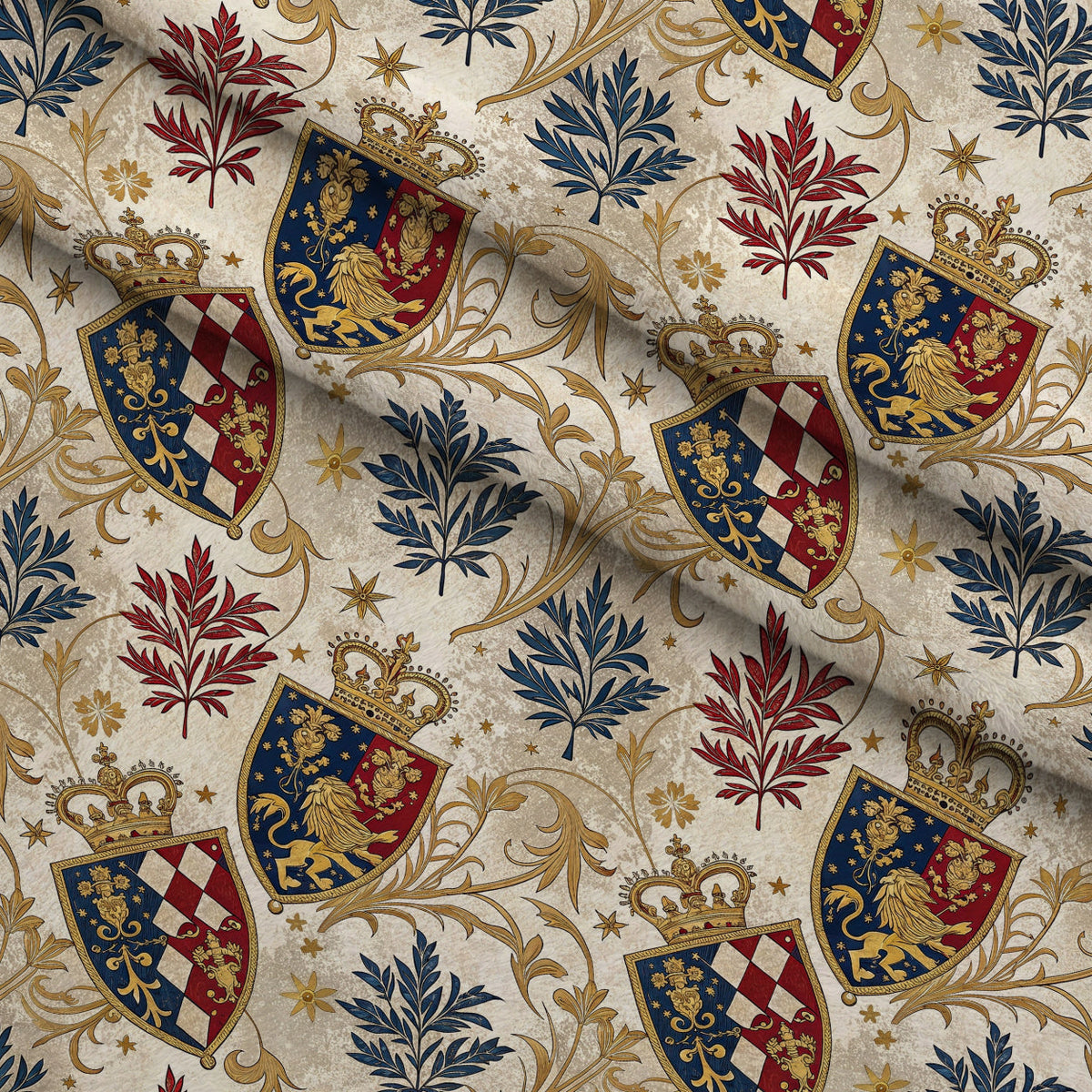 Royal Crest Pattern 4 Minky Fabric