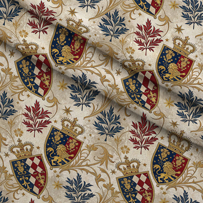 Royal Crest Pattern 4 Minky Fabric