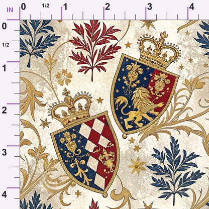 Royal Crest Pattern 4 Minky Fabric