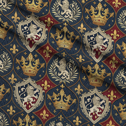Royal Crest Pattern 6 Minky Fabric