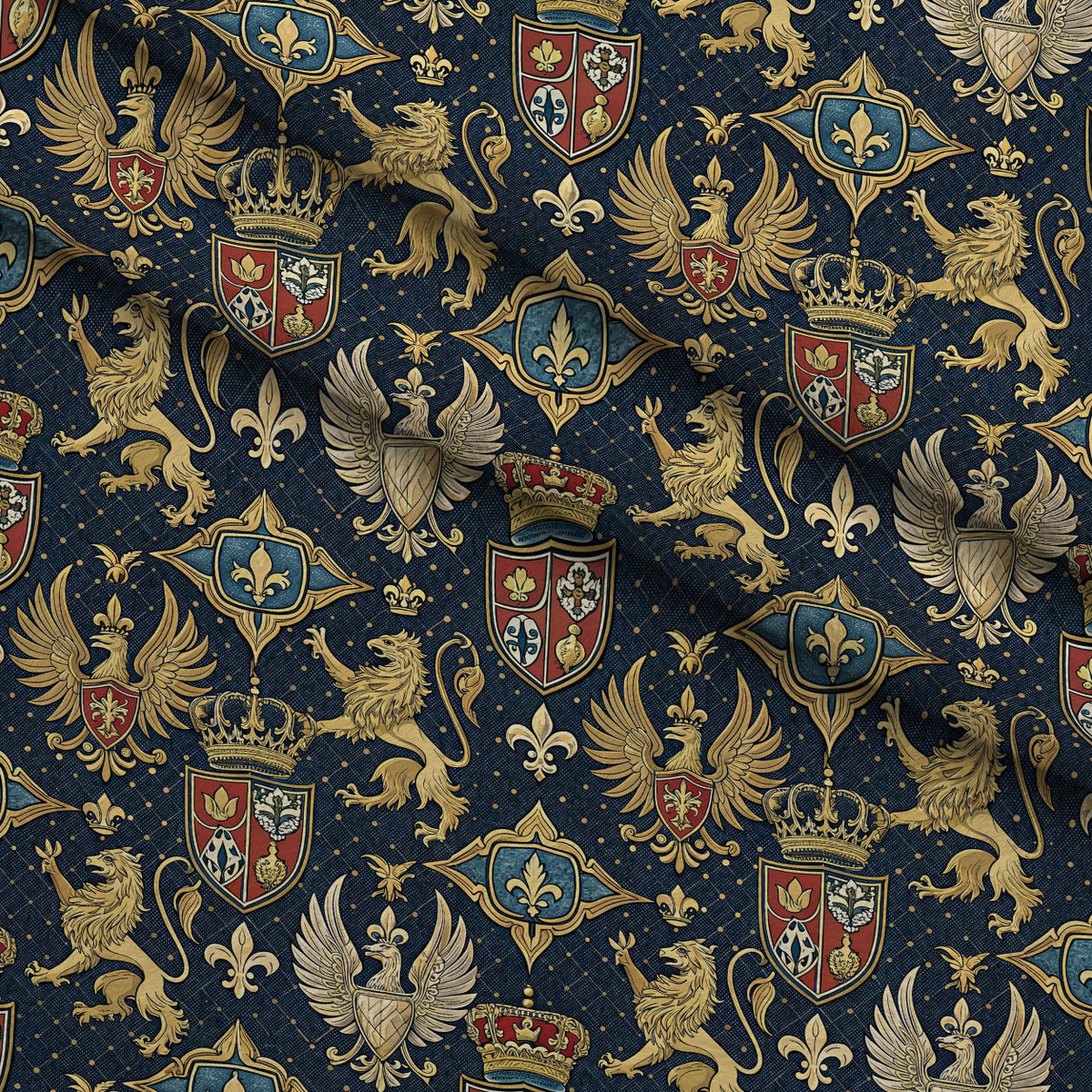Royal Crest Pattern 7 Minky Fabric