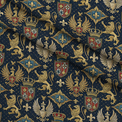 Royal Crest Pattern 7 Minky Fabric