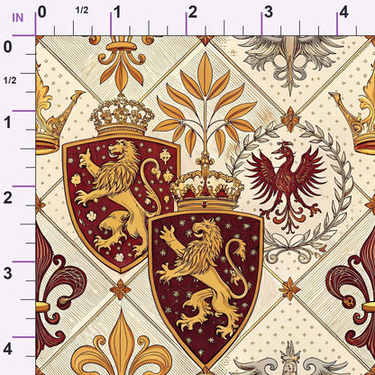 Royal Crest Pattern 8 Minky Fabric