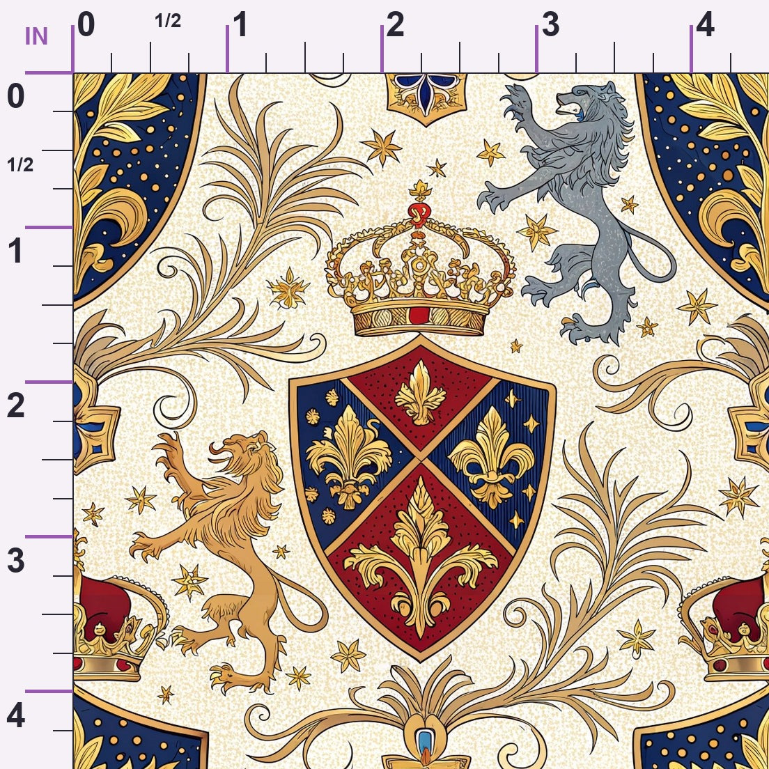 Royal Crest Pattern 9 Minky Fabric