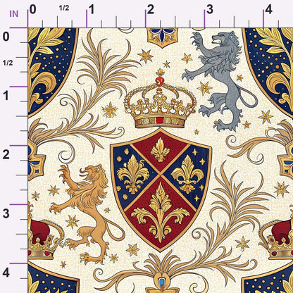 Royal Crest Pattern 9 Minky Fabric