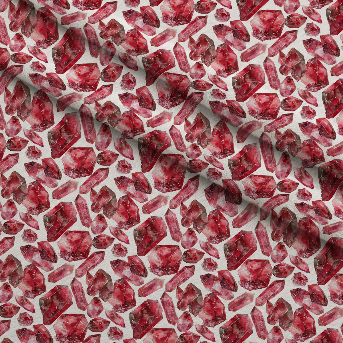 Ruby Crystals Pattern 1 Minky Fabric
