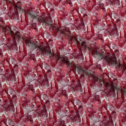 Ruby Crystals Pattern 3 Minky Fabric