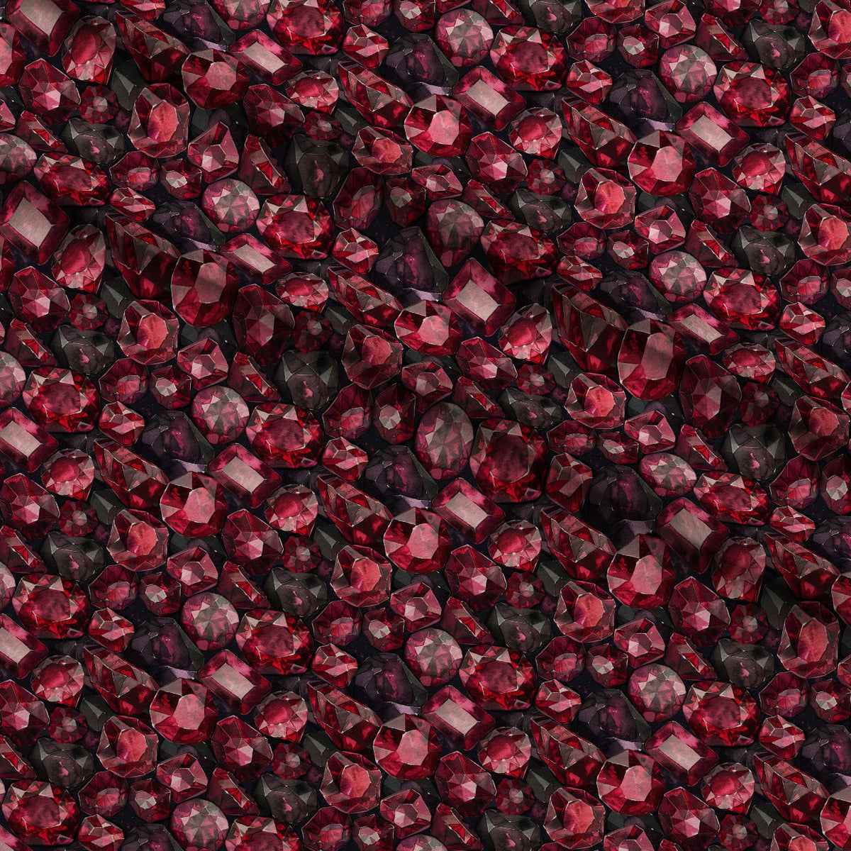Ruby Crystals Pattern 4 Minky Fabric