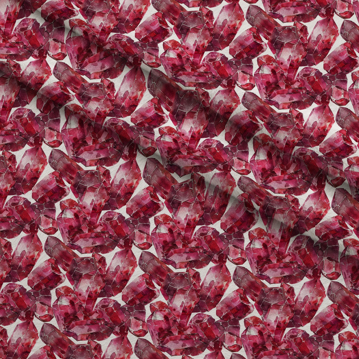 Ruby Crystals Pattern 7 Minky Fabric