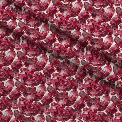 Ruby Crystals Pattern 7 Minky Fabric