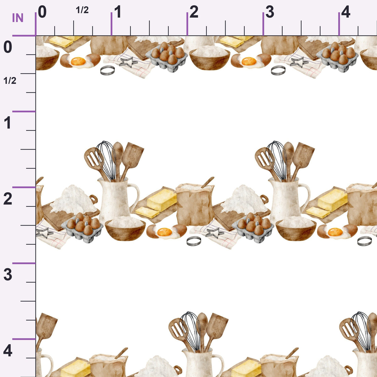Rustic Bakehouse Pattern 1 Minky Fabric