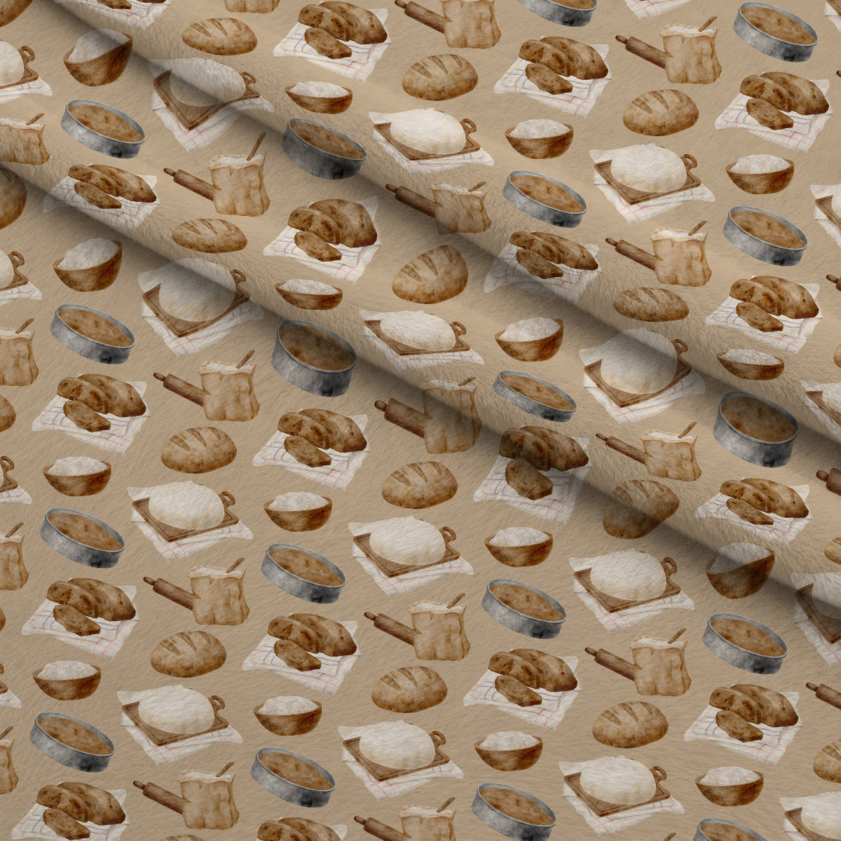 Rustic Bakehouse Pattern 12 Minky Fabric