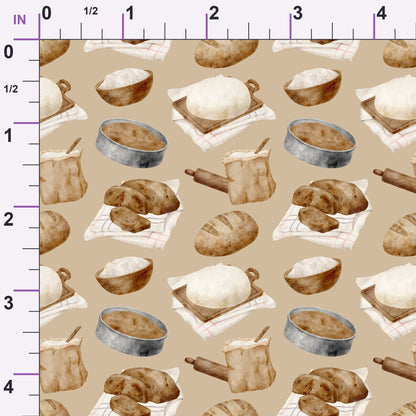 Rustic Bakehouse Pattern 12 Minky Fabric
