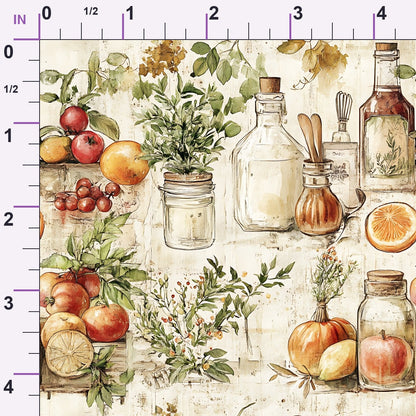 Rustic Pantry Pattern 1 Minky Fabric