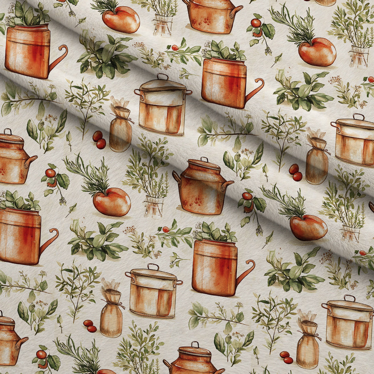 Rustic Pantry Pattern 10 Minky Fabric