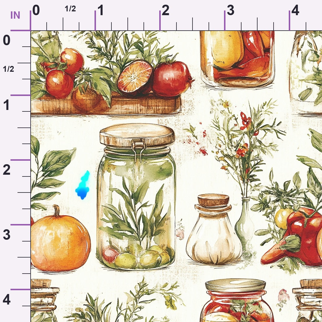Rustic Pantry Pattern 11 Minky Fabric