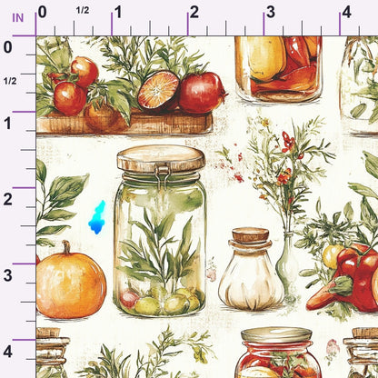 Rustic Pantry Pattern 11 Minky Fabric