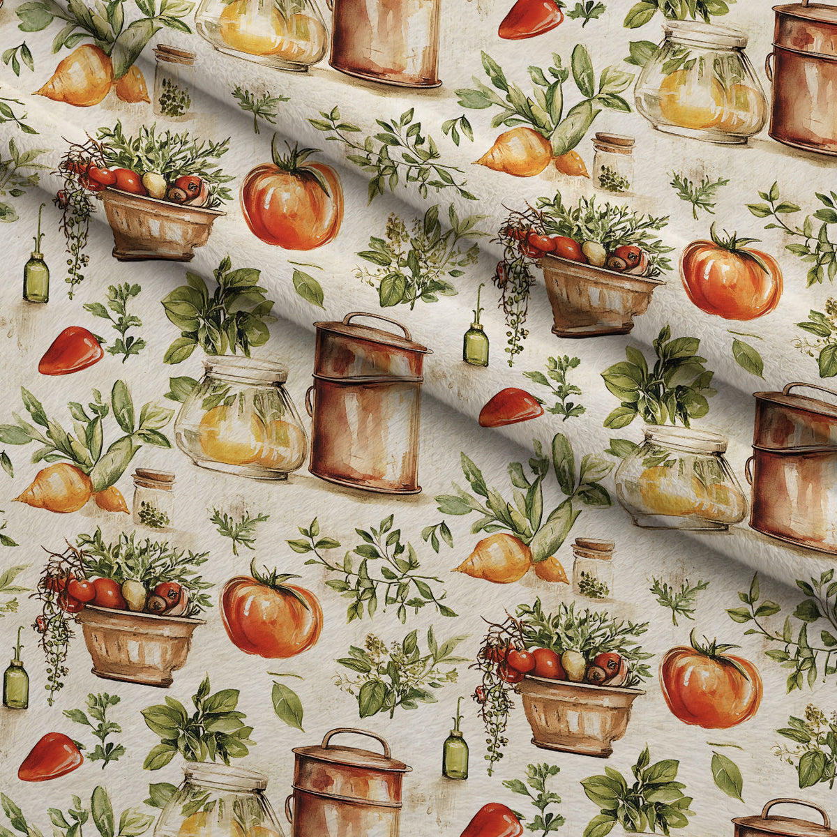 Rustic Pantry Pattern 12 Minky Fabric