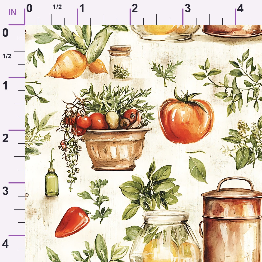 Rustic Pantry Pattern 12 Minky Fabric