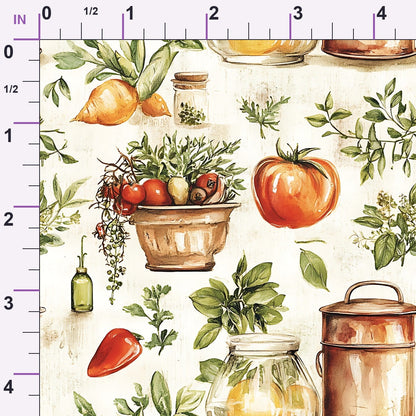 Rustic Pantry Pattern 12 Minky Fabric